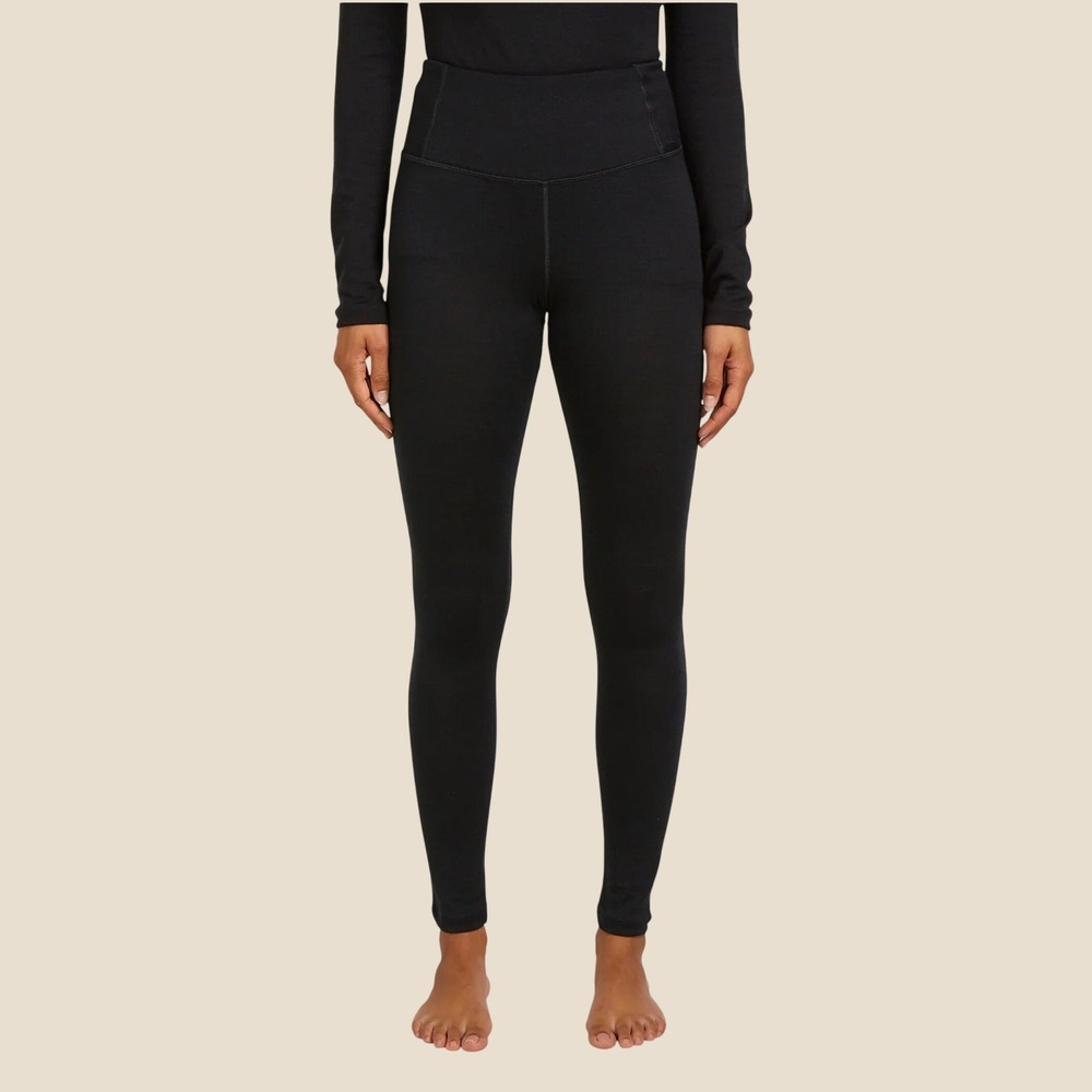 Icebreaker Merino Black 260 Tech High Rise Thermo Leggings Warm | XS NWT